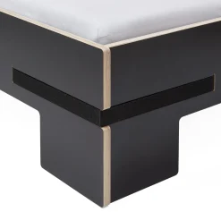 Bett Gurtbett schwarz