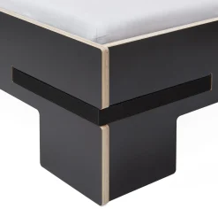 Bett Gurtbett schwarz
