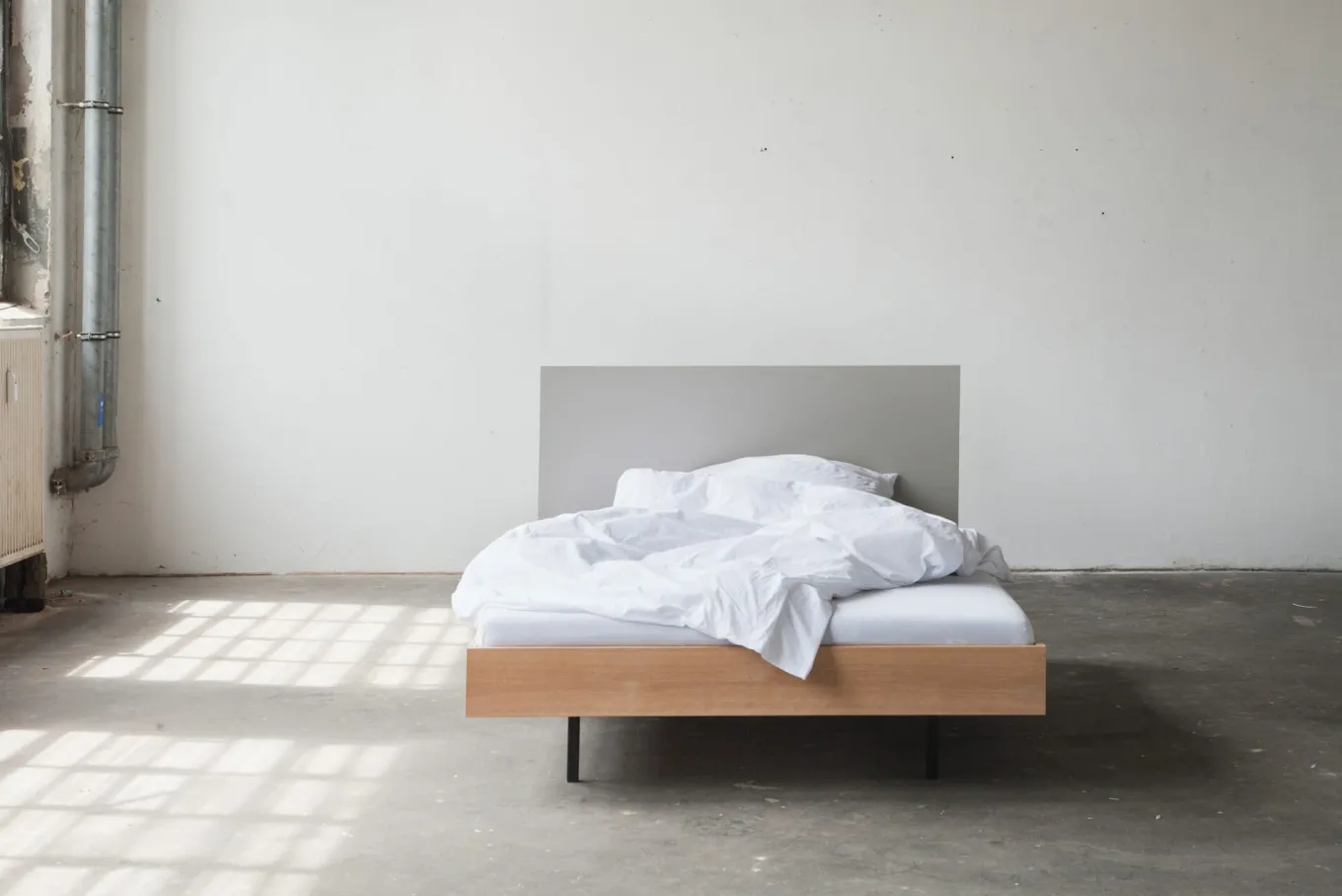 Bett Unidorm Grau