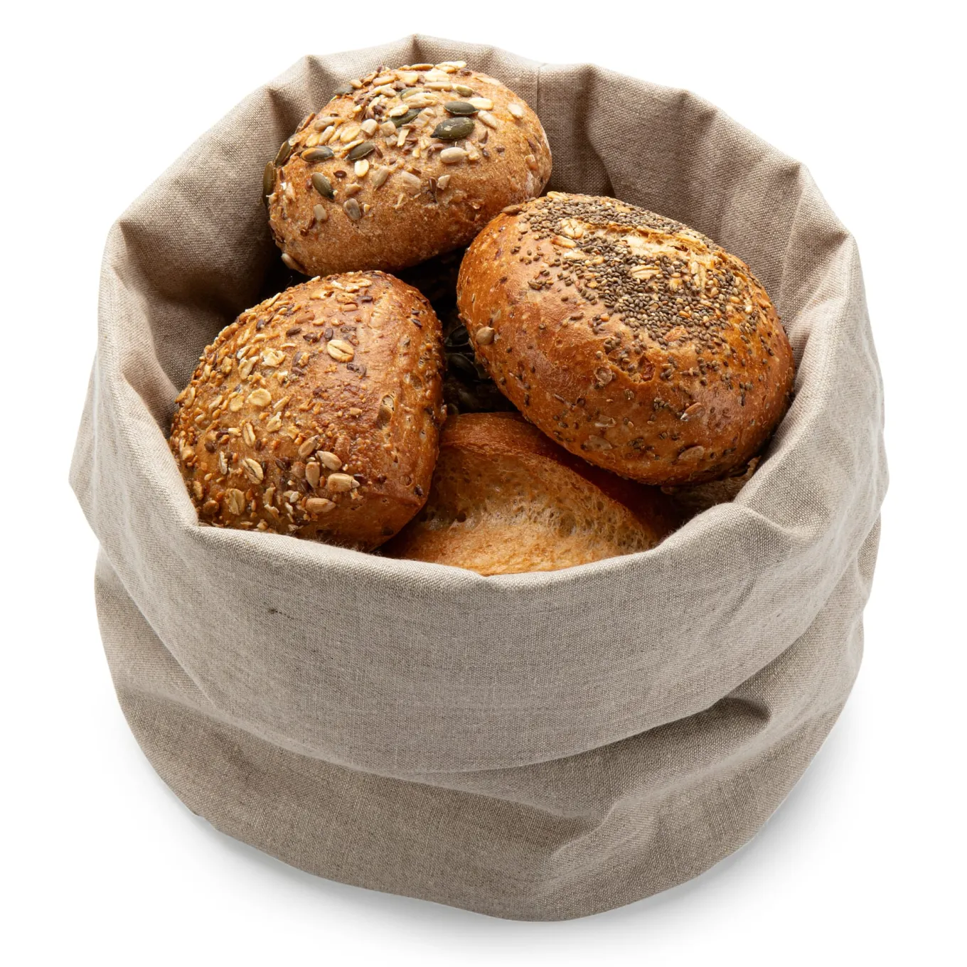 Brotbeutelkorb Leinen