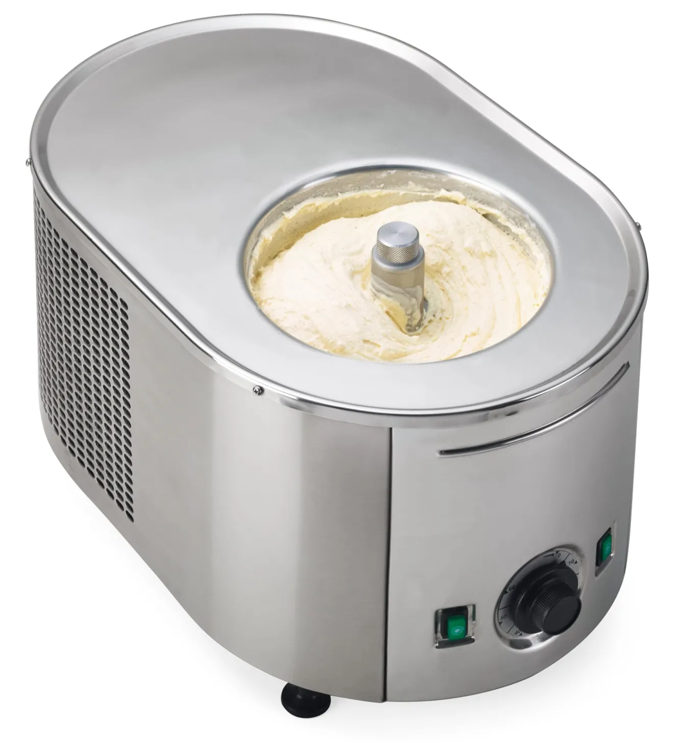 Eis- und Sorbetmaschine Edelstahl