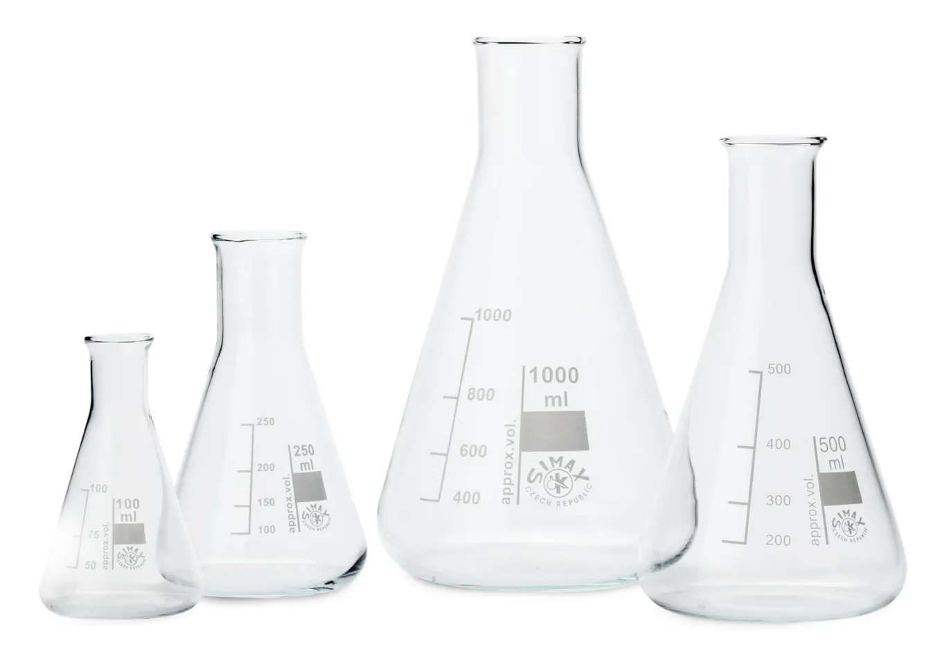 Glasflasche Konus