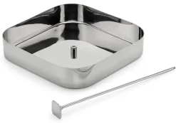 Italienisches Pendeltablett Edelstahl