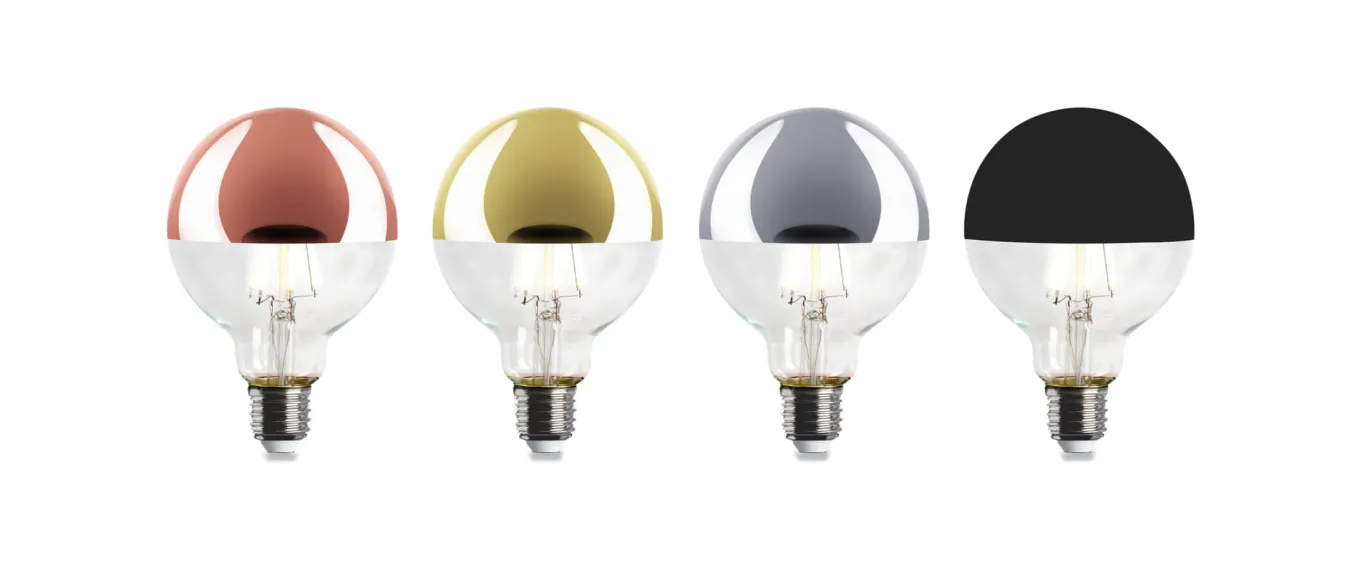 LED-Kopfspiegellampe Globe, Kupfer