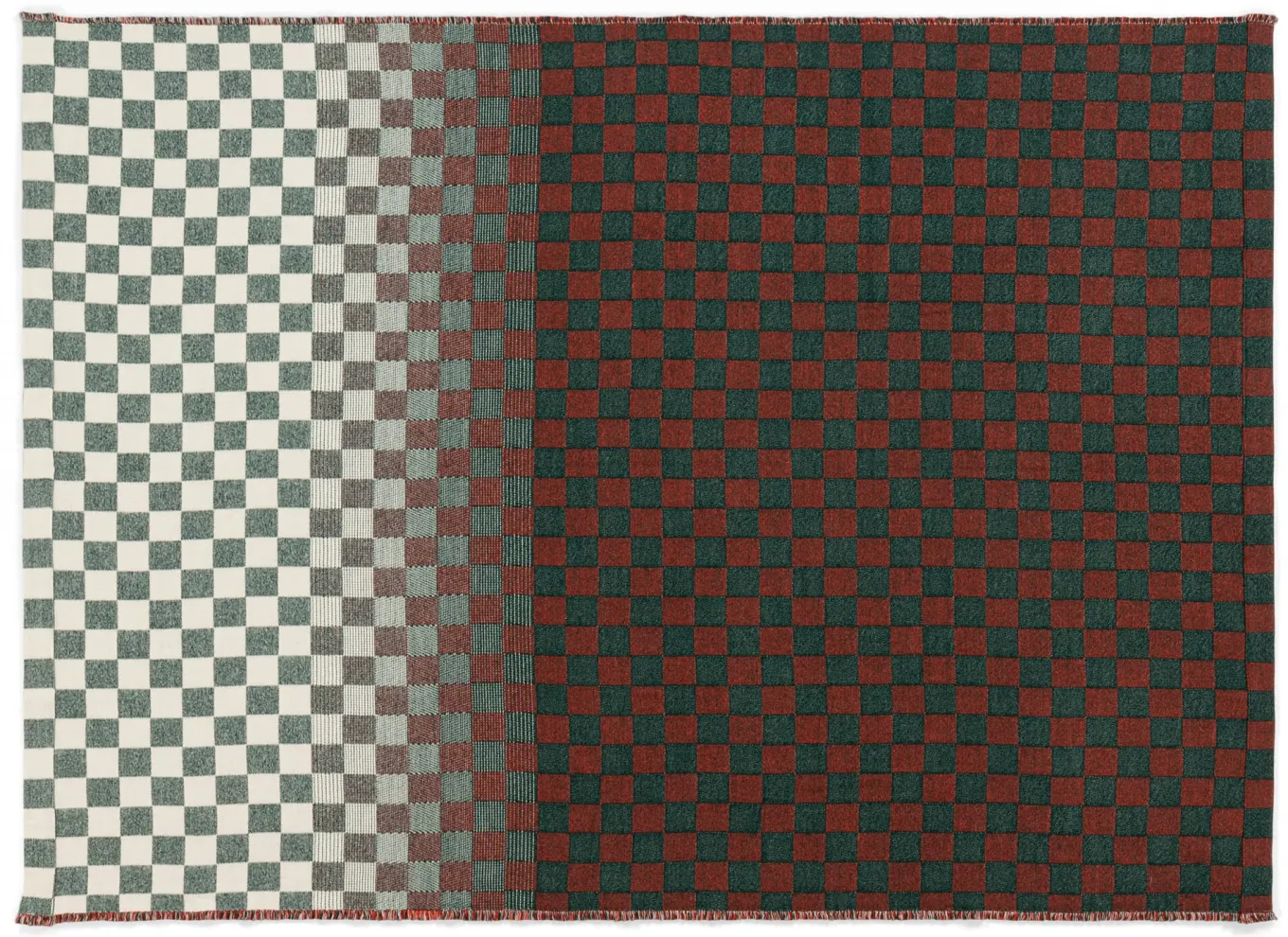 Merinowolldecke Schachbrett