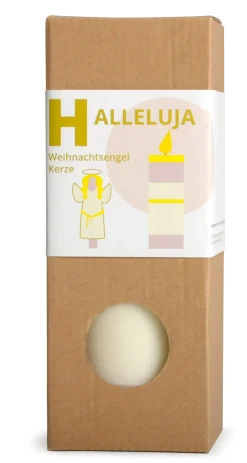 Stumpenkerze Weihnachtsengel