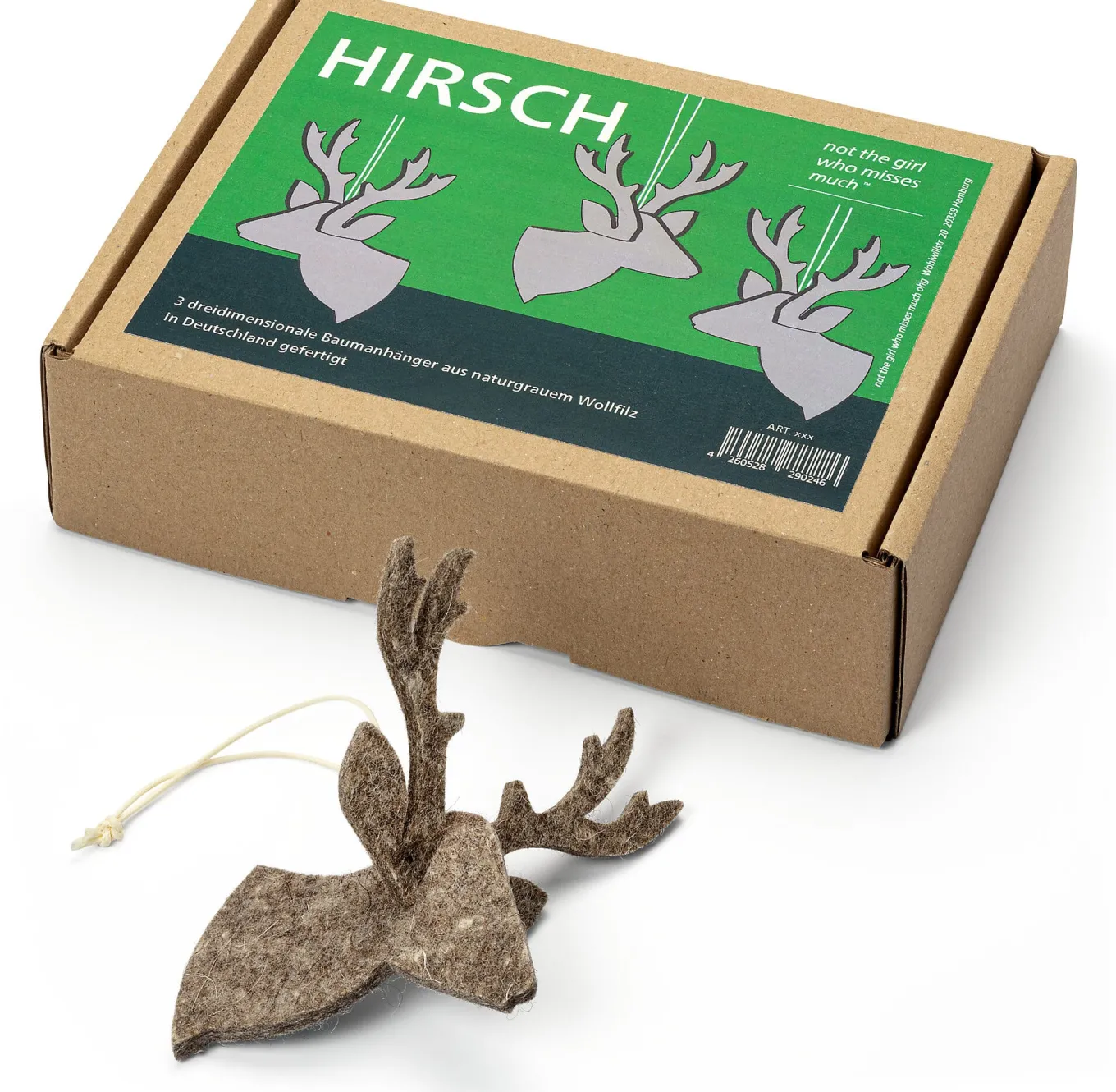 Weihnachtsschmuck Wollfilz