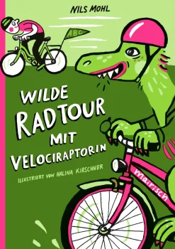 Wilde Radtour mit Velociraptorin